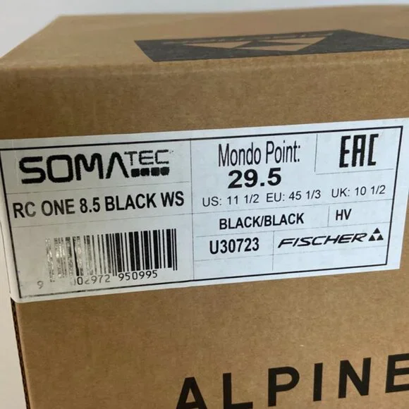 NWT Fischer Black RC One 8.5 Ski Boots - Picture 8 of 16